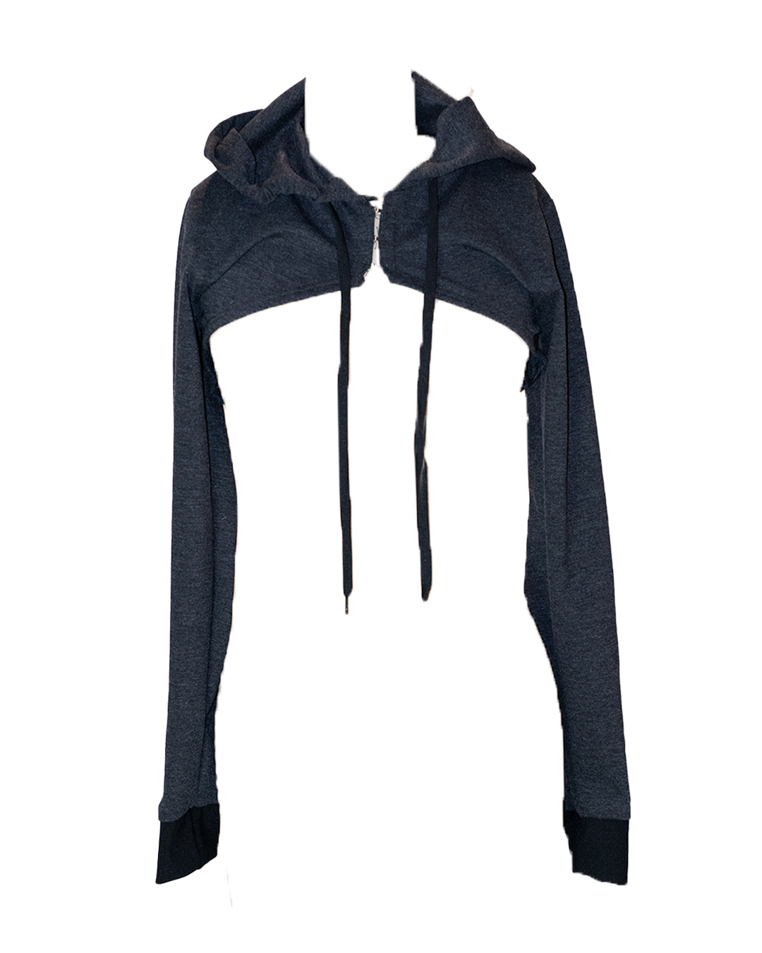 Ultra Cropped Hooded Shawl
