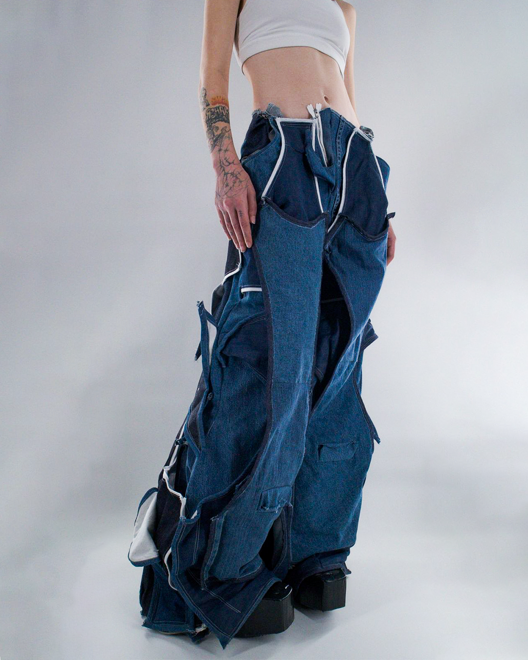 S1 Denim Layered Pants