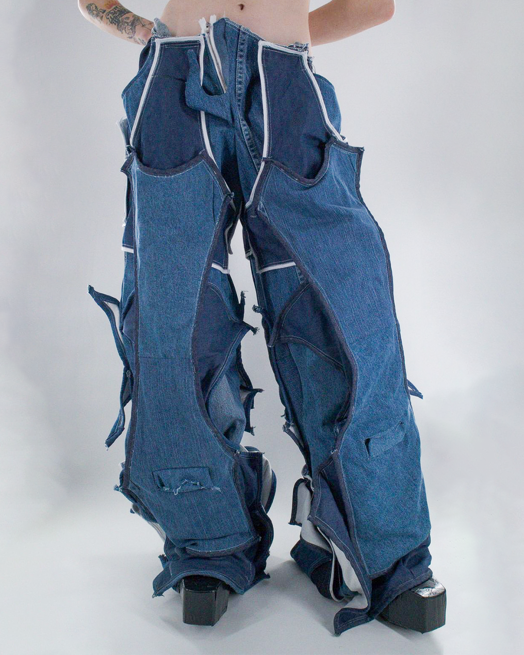 S1 Denim Layered Pants