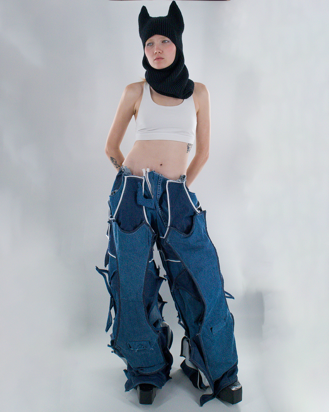 S1 Denim Layered Pants