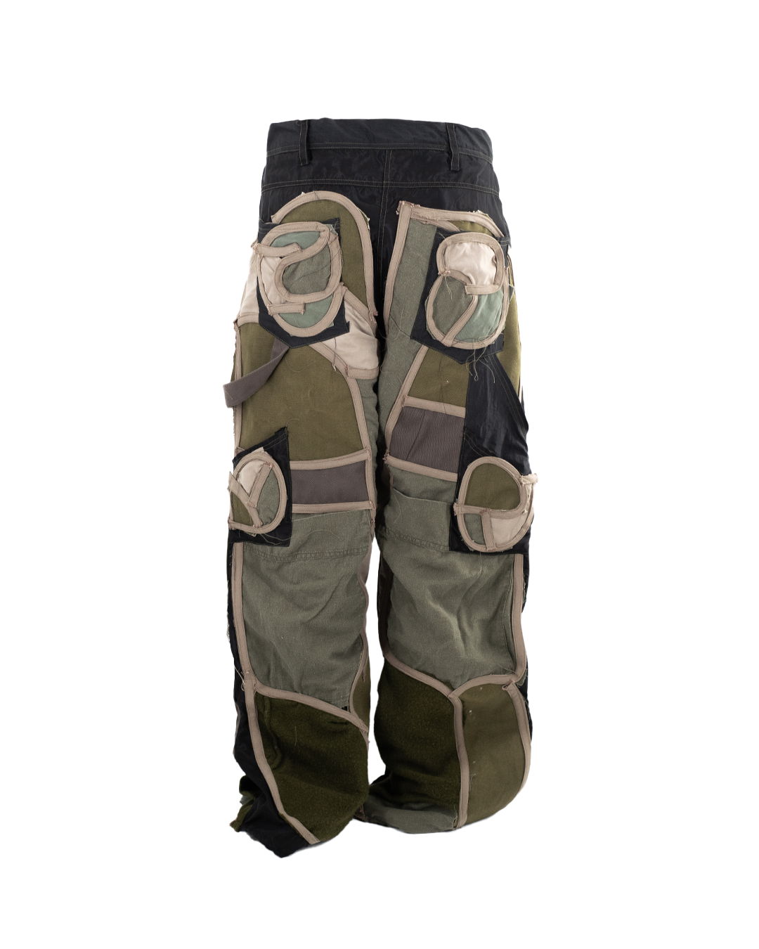 Green Scrap Carpenter Pants