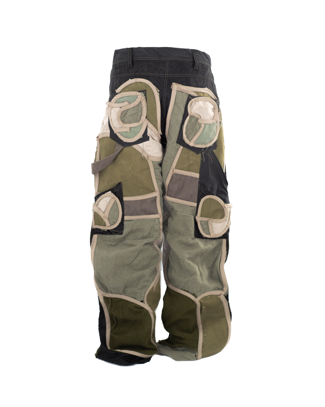 Green Scrap Carpenter Pants