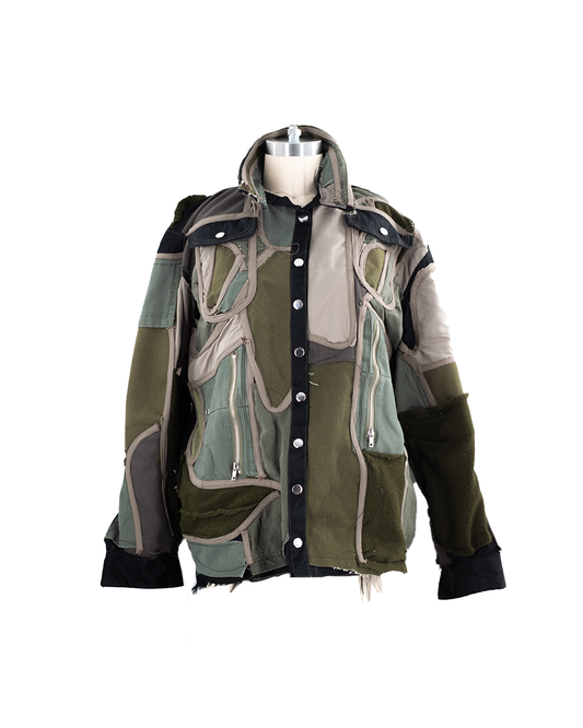 Green Scrap Overshirt