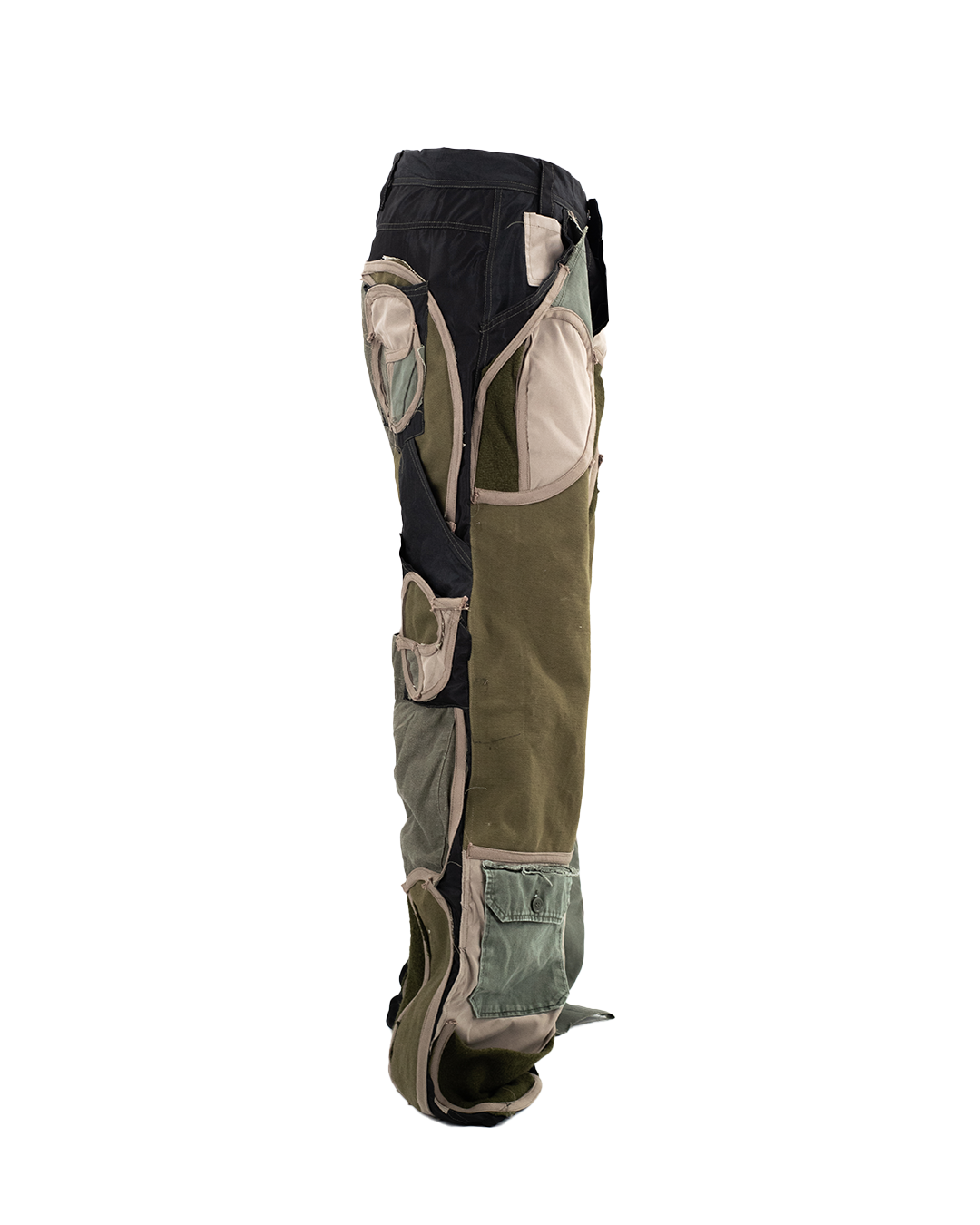 Green Scrap Carpenter Pants