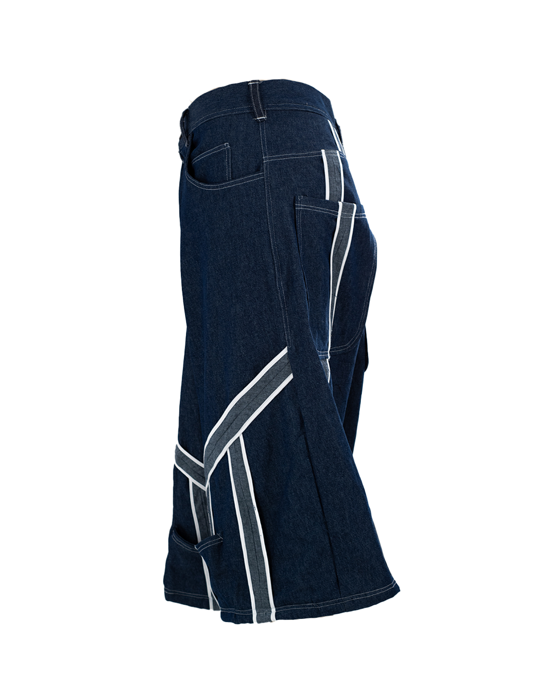 Denim Tape Capris